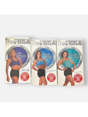 The Firm Body Sculpting System 3 VHS Tape Set Vintage NWT Video Only No Equipmen